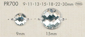 PR700 Transparent Diamond Cut Button DAIYA BUTTON
