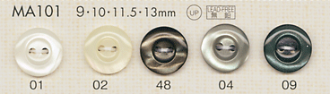 MA101 DAIYA BUTTONS Shell-like Polyester Button DAIYA BUTTON