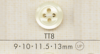 TT8 DAIYA BUTTONS Shell-like Polyester Button DAIYA BUTTON