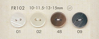 FR102 DAIYA BUTTONS Shell-like Polyester Button DAIYA BUTTON