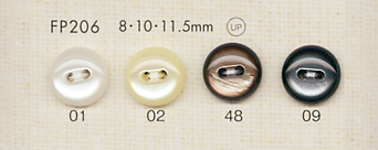 FP206 DAIYA BUTTONS Shell-like Polyester Button DAIYA BUTTON