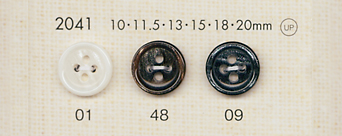 2041 DAIYA BUTTONS Shell-like Polyester Button DAIYA BUTTON