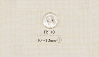 FR110 DAIYA BUTTONS Two-hole Clear Button (Streak Pattern) DAIYA BUTTON