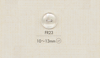 FR23 DAIYA BUTTONS Two-hole Clear Button (Streak Pattern) DAIYA BUTTON