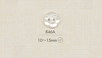 846A DAIYA BUTTONS 2-hole Polyester Button (Flower Shape) DAIYA BUTTON(DAIYA BUTTON)