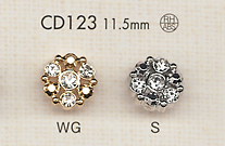 CD123 Rhinestone Bijou Button DAIYA BUTTON