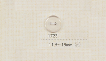 1723 DAIYA BUTTONS 2-hole Polyester Button (Clear Mat) DAIYA BUTTON(DAIYA BUTTON)