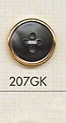 207GK Simple 4-hole Shirt Plastic Button DAIYA BUTTON