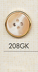 208GK Simple 4-hole Shirt Plastic Button DAIYA BUTTON