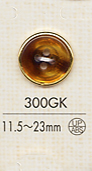 300GK 4-hole Plastic Button For Tortoiseshell Shirt DAIYA BUTTON