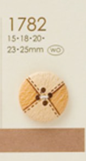 1782 Natural Material Switching Style 4 Holes Wood Button DAIYA BUTTON(DAIYA BUTTON)