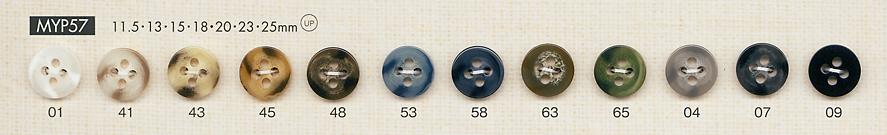 MYP57 4-hole Polyester Button For Buffalo-style Shirts And Jackets DAIYA BUTTON