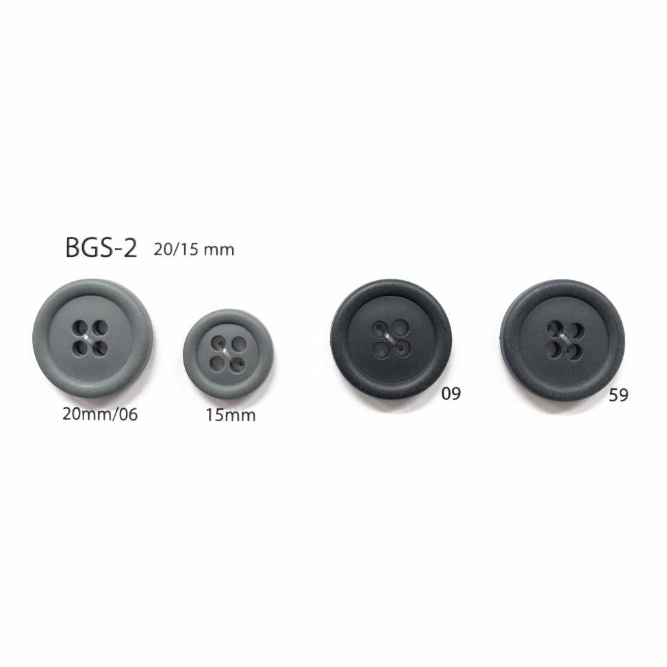 BGS-2 Biopolyethylene 4-hole Button IRIS