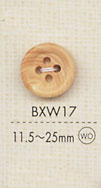 BXW17 Natural Material Wood 4-hole Button DAIYA BUTTON