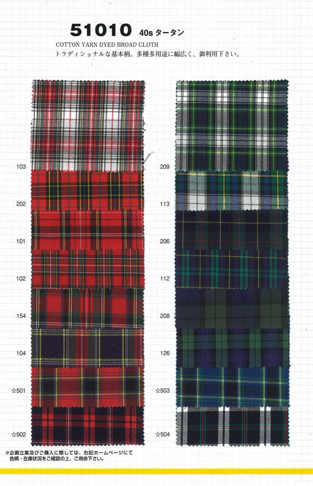 51010 40s Tartan[Textile / Fabric] VANCET