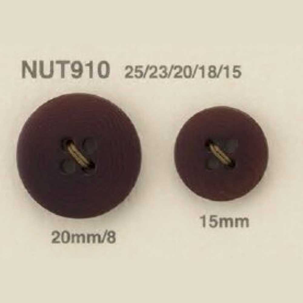 NUT-910 Natural Material Nut 4 Hole Button IRIS