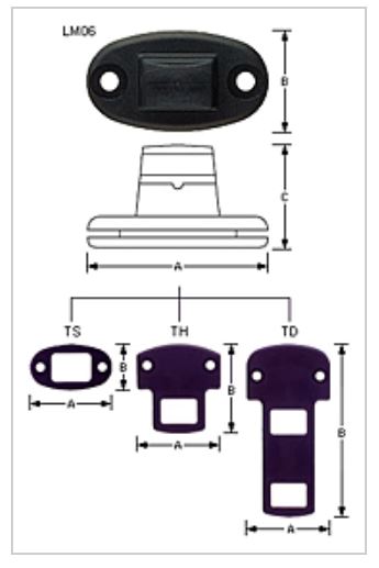 LM06TH YKK Bean Pointing Kabuse Hineri Buckle LM06TH[Buckles And Ring]