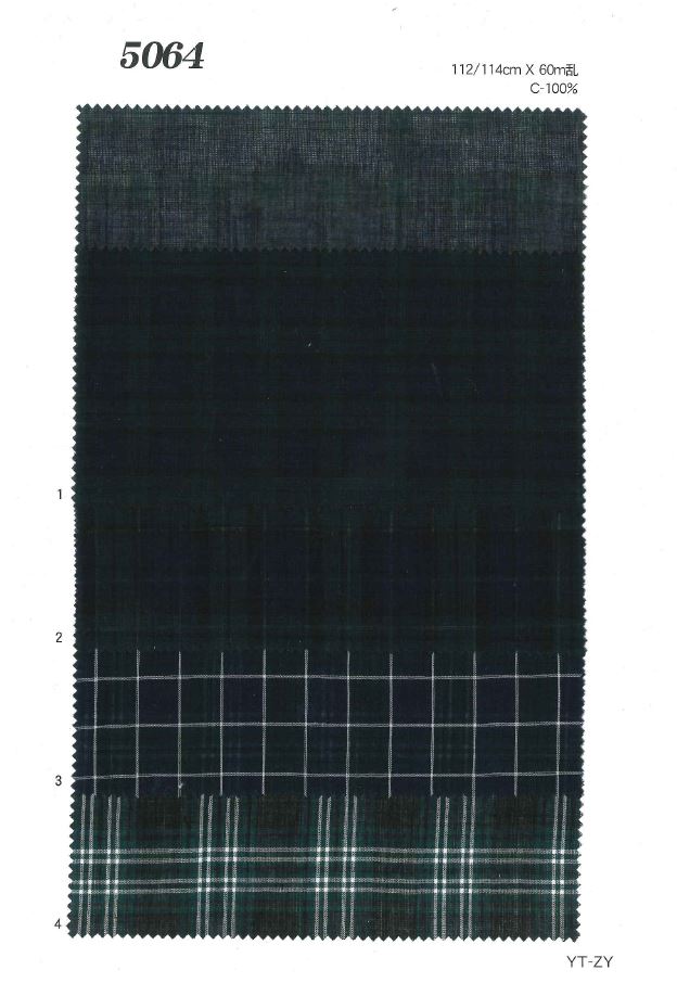 MU5064 Lawn Check[Textile / Fabric] Ueyama Textile