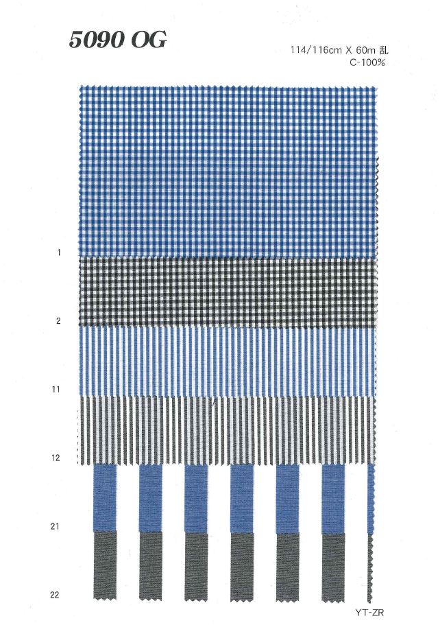 MU5090 Typewritter Cloth Check Stripe[Textile / Fabric] Ueyama Textile