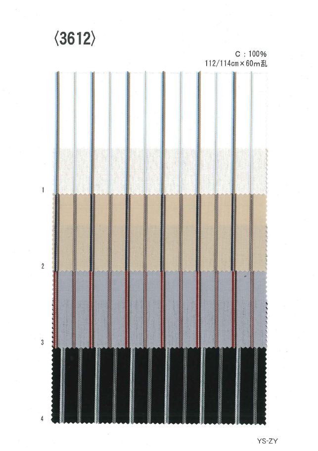 3612 Yarn-dyed Stripe[Textile / Fabric] Ueyama Textile