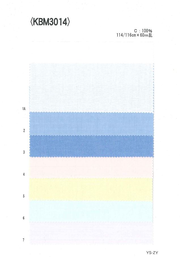 KBM3014 Yarn Dyed Broadcloth[Textile / Fabric] Ueyama Textile