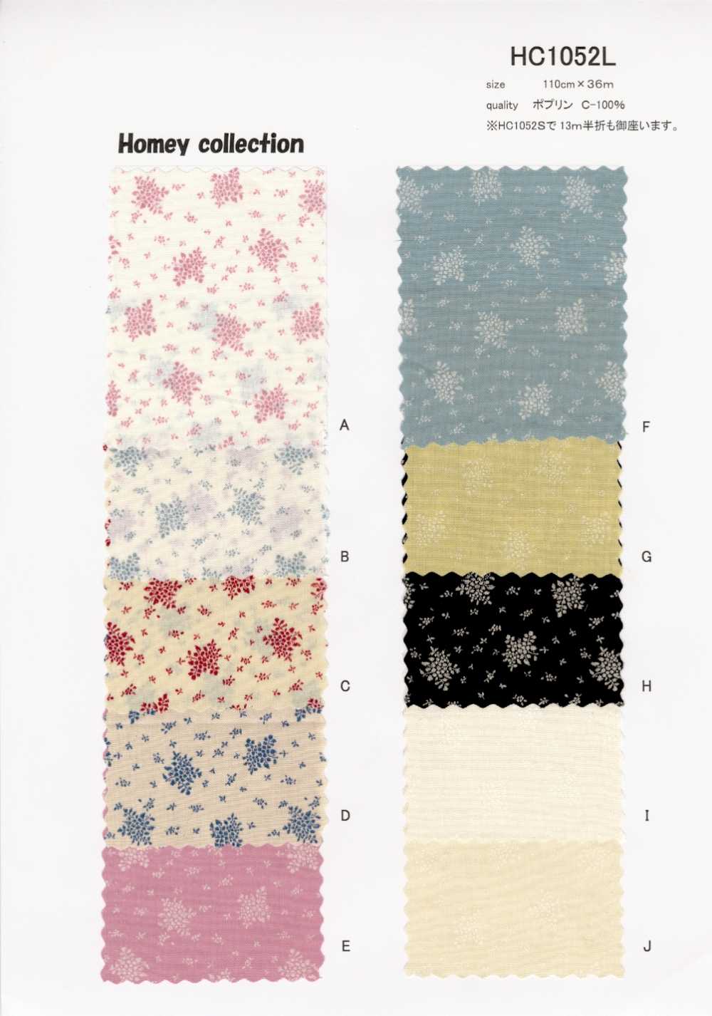 HC1052L Poplin Homey (Bouquet)[Textile / Fabric] VANCET