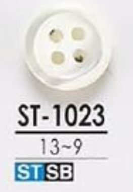 ST-1023 4 Holes Made By Shell Shellfish, Glossy[Button] IRIS