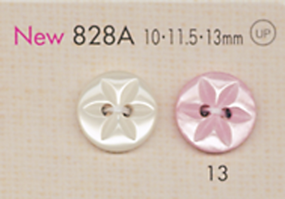 828A DAIYA BUTTONS Flower Pattern Double Hole Polyester Button DAIYA BUTTON