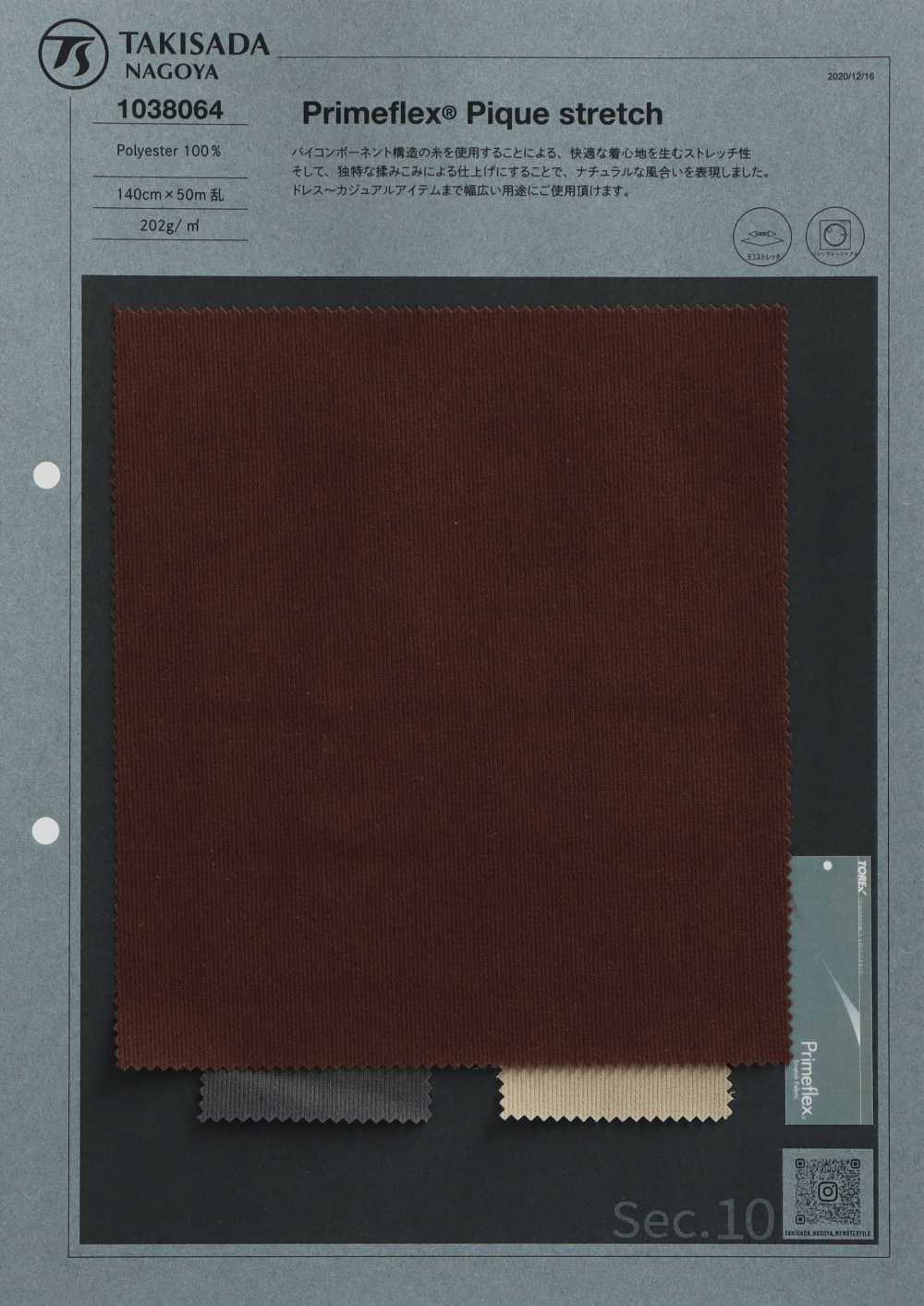 1038064 Primeflex Peach Pique Stretch[Textile / Fabric] TAKISADA NAGOYA