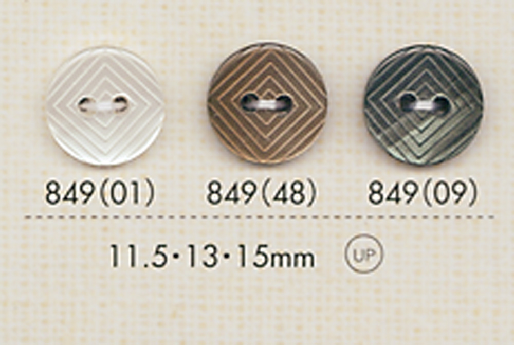 849 2-hole Polyester Button DAIYA BUTTON(DAIYA BUTTON)