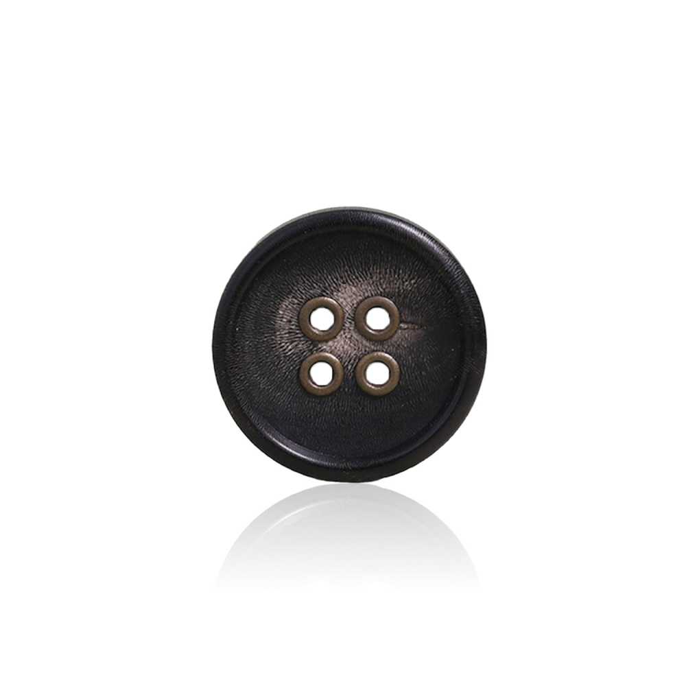 HB430 Real Buffalo Horn/brass 4-hole Button IRIS