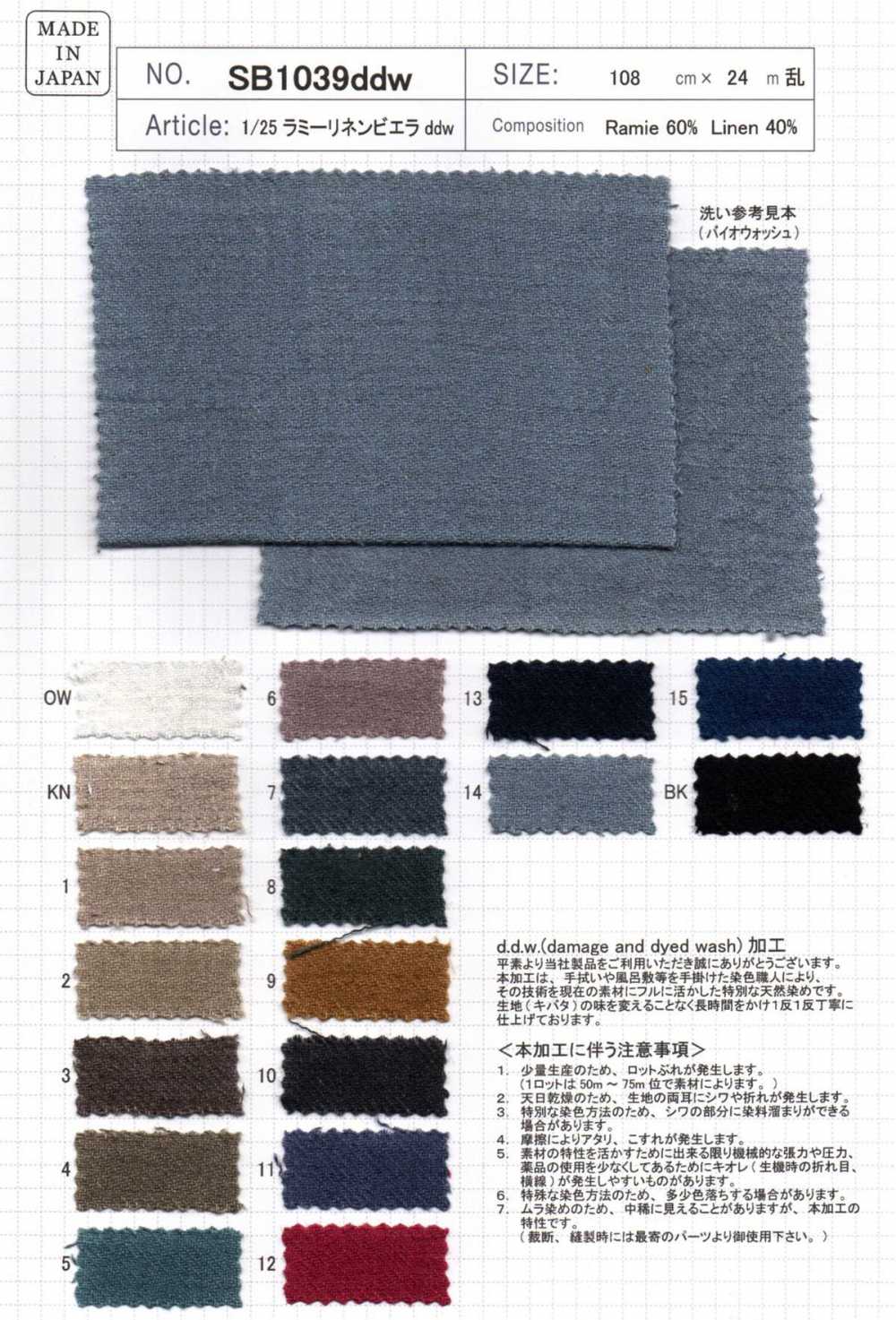 SB1039ddw 1/25 Lamy Linen Viyella Ddw[Textile / Fabric] SHIBAYA