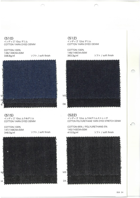 515 Kaihara 10oz Uneven Thread Denim[Textile / Fabric] VANCET