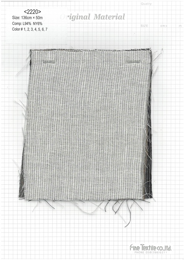 2220 Linen Striped Tunbler[Textile / Fabric] Fine Textile