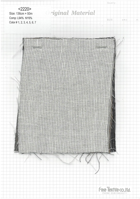 2220 Linen Striped Tunbler[Textile / Fabric] Fine Textiles