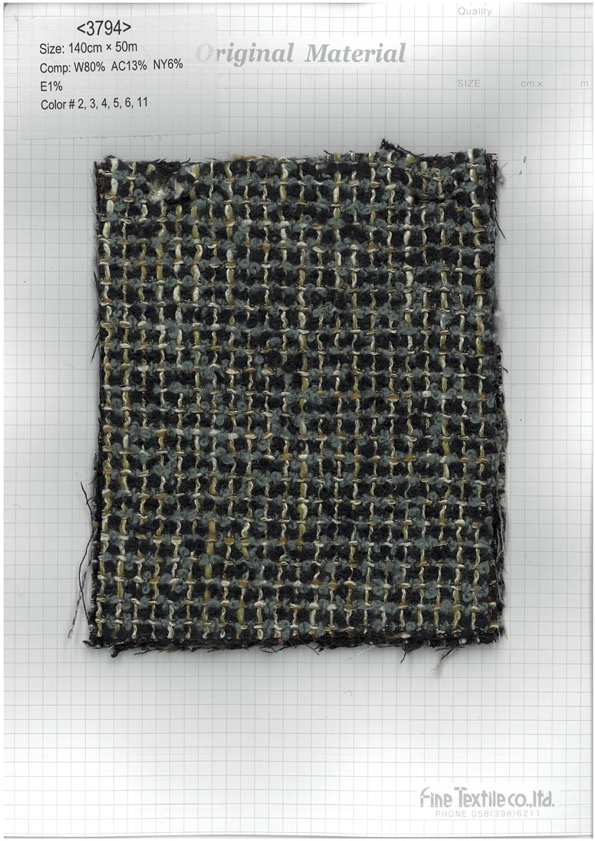 3794 Dark Loop Tweed[Textile / Fabric] Fine Textile