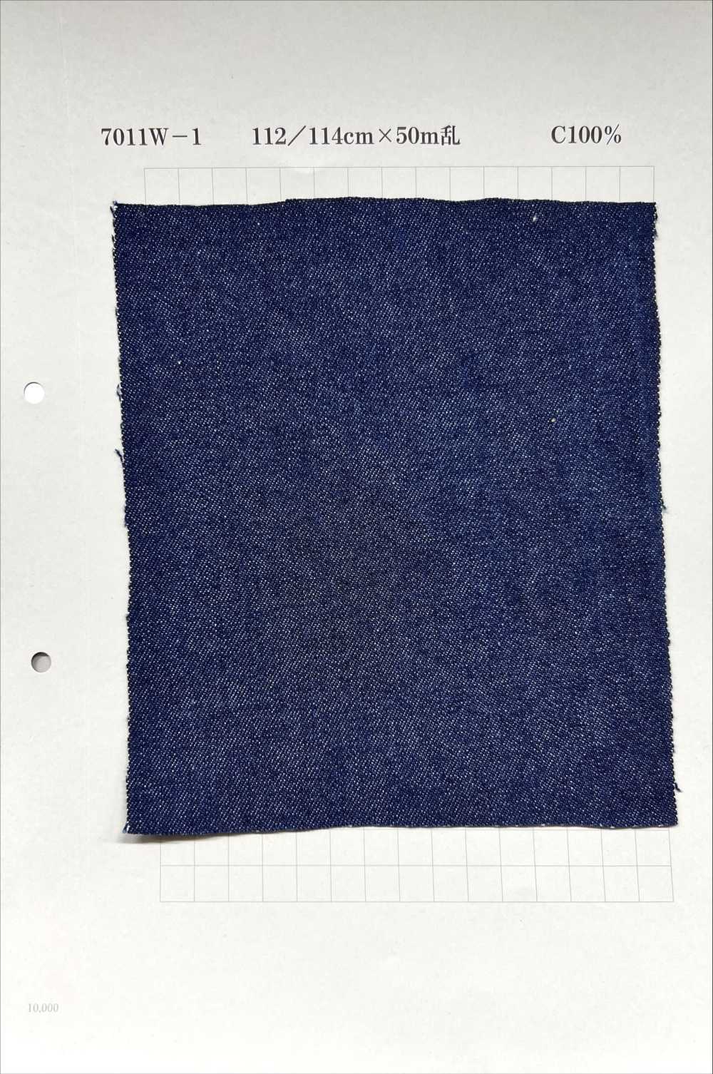 7011W 12 Oz Navy With Color Denim Washer[Textile / Fabric] Yoshiwa Textiles
