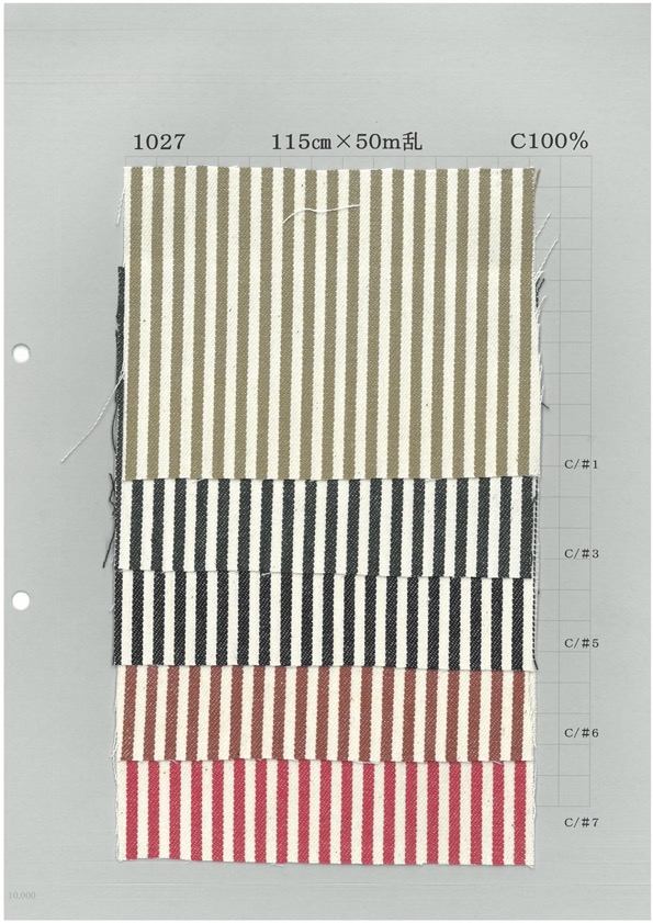 1027 Hickory Stripe[Textile / Fabric] Yoshiwa Textile