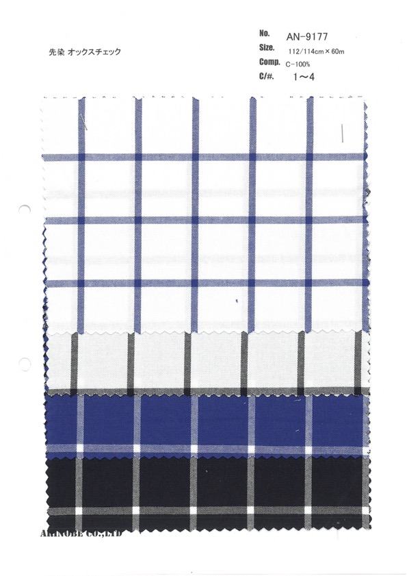 AN-9177 Yarn-dyed Oxford Check[Textile / Fabric] ARINOBE CO., LTD.