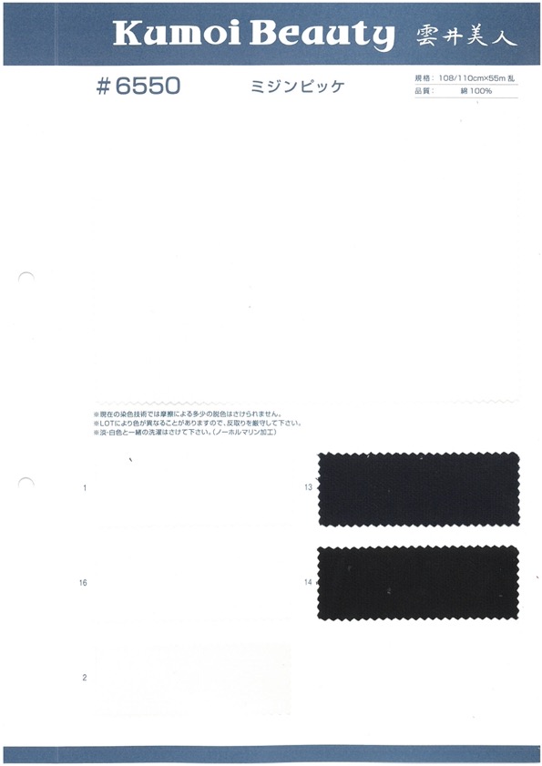 6550 Mijin Picket[Textile / Fabric] Kumoi Beauty