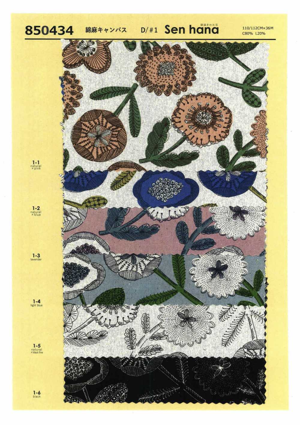 850434 Linen Linen Canvas Senhana[Textile / Fabric] VANCET