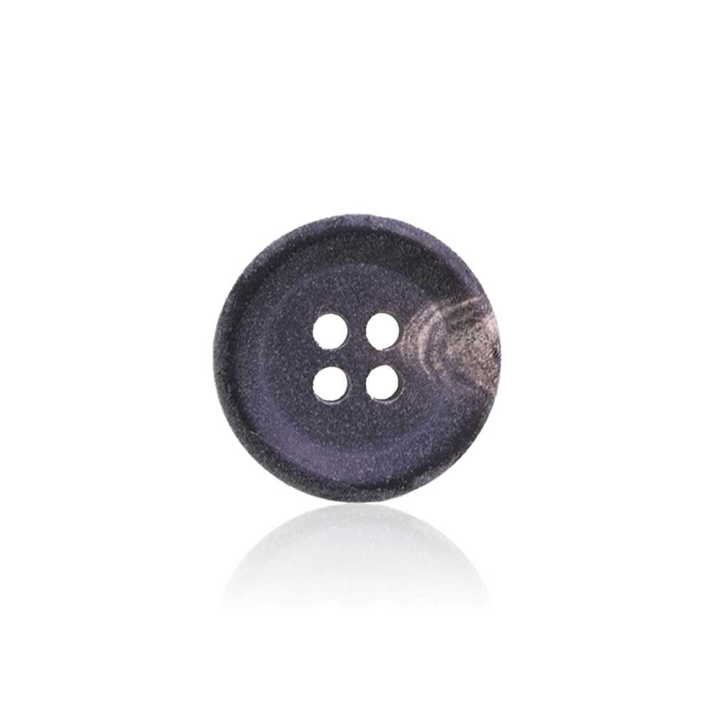HB490 Real Buffalo Horn Horn, 4-hole Button IRIS