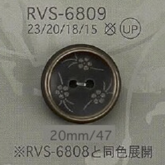 RVS6809 Polyester Resin Two-hole Button IRIS