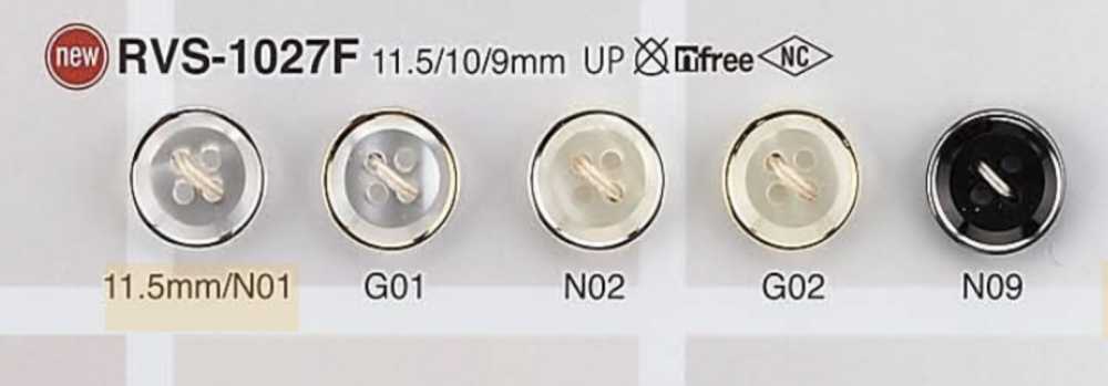 RVS1027F Polyester Resin 4-hole Button IRIS