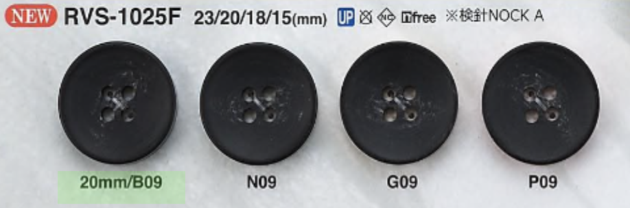 RVS1025F Polyester Resin 4-hole Button IRIS