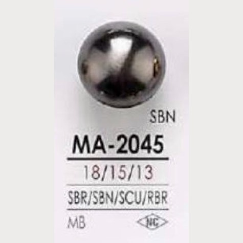 MA2045 Brass Jump Half-ring Shank Button IRIS