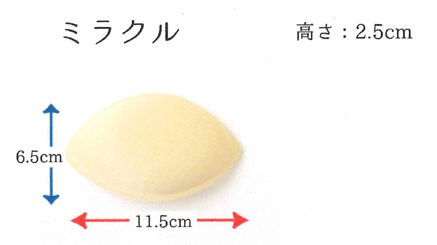 交換パットミラクル Lemon-shaped Replacement Bust Pads[Bra Pad]