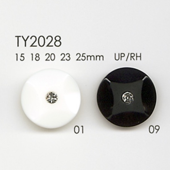 TY2028 Polyester Resin/rhinestone Buttons DAIYA BUTTON(DAIYA BUTTON)