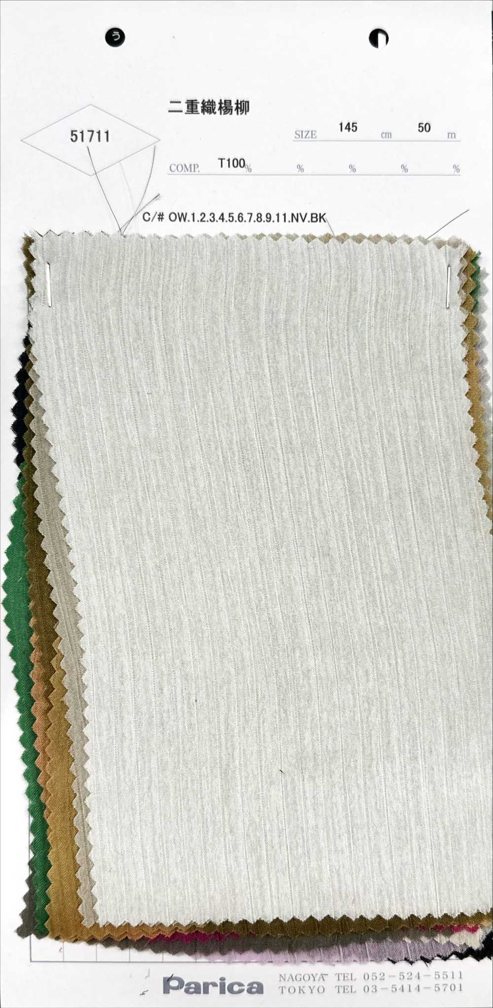 51711 Double Woven Yoryu (Wrinkle Crepe)[Textile / Fabric] Parika