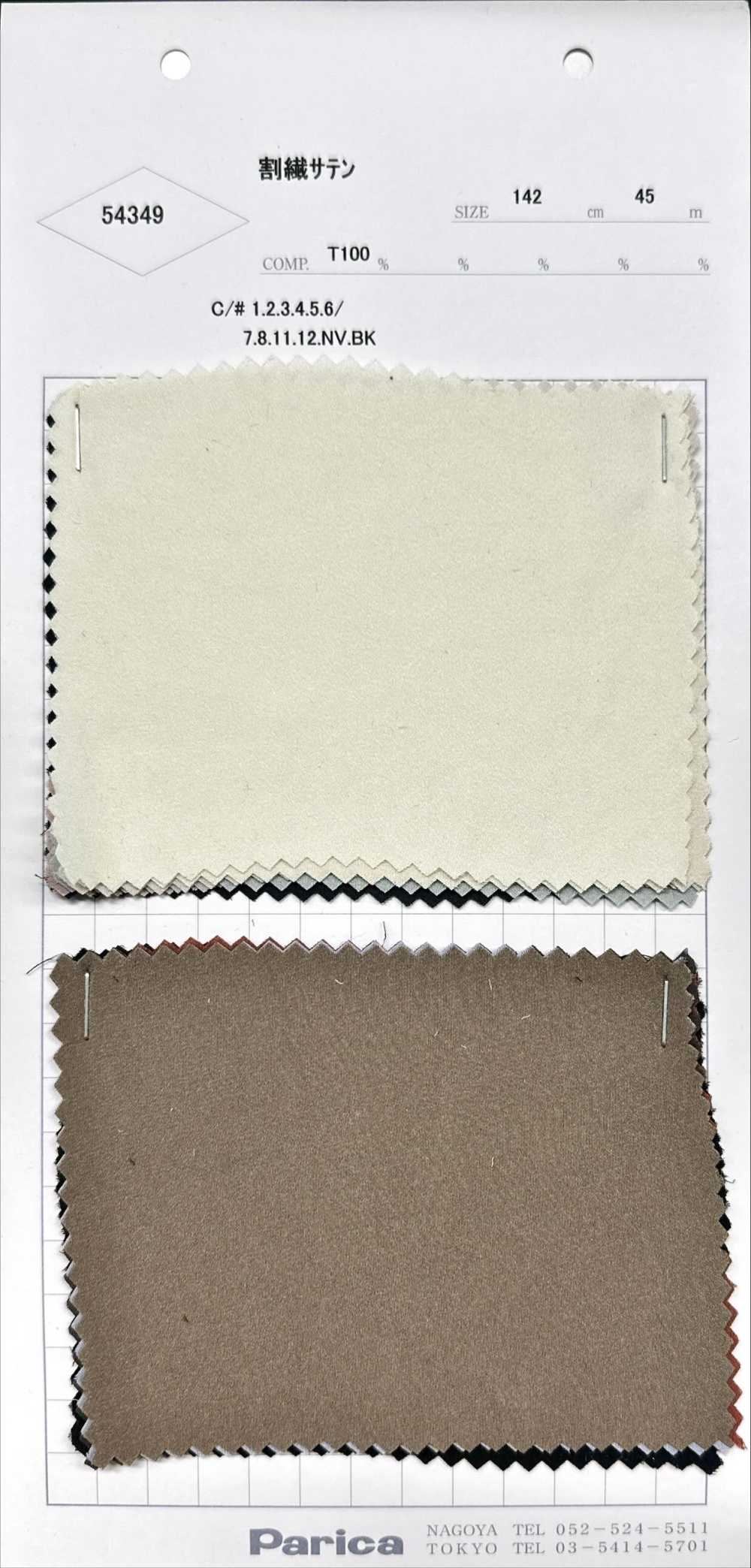 54349 Split Satin[Textile / Fabric] Parika